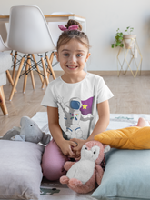 Load image into Gallery viewer, Future Astronaut Half Sleeves T-Shirt For Girls -KidsFashionVilla
