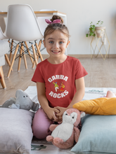 Load image into Gallery viewer, Garba Rocks Half Sleeves T-Shirt For Girls -KidsFashionVilla