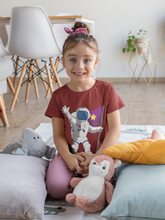 Load image into Gallery viewer, Future Astronaut Half Sleeves T-Shirt For Girls -KidsFashionVilla