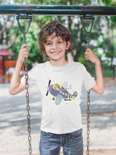 Load image into Gallery viewer, Jumbo Jet Cartoon Half Sleeves T-Shirt for Boy-KidsFashionVilla