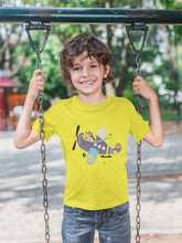 Load image into Gallery viewer, Jumbo Jet Cartoon Half Sleeves T-Shirt for Boy-KidsFashionVilla