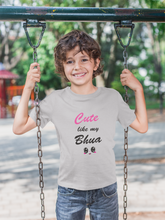Load image into Gallery viewer, Cute Like My Bhua Half Sleeves T-Shirt for Boy-KidsFashionVilla