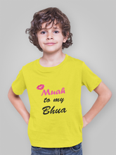 Load image into Gallery viewer, Muah To My Bhua Half Sleeves T-Shirt for Boy-KidsFashionVilla