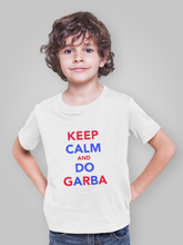 Load image into Gallery viewer, Keep Clam And Do Garba Half Sleeves T-Shirt for Boy-KidsFashionVilla