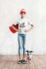 Load image into Gallery viewer, Cute Cartoon Half Sleeves T-Shirt For Girls -KidsFashionVilla