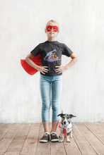 Load image into Gallery viewer, Cute Cartoon Half Sleeves T-Shirt For Girls -KidsFashionVilla