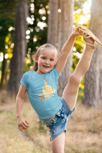 Load image into Gallery viewer, Cute Princess Half Sleeves T-Shirt For Girls -KidsFashionVilla