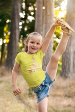 Load image into Gallery viewer, Cute Princess Half Sleeves T-Shirt For Girls -KidsFashionVilla