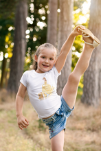 Load image into Gallery viewer, Cute Princess Half Sleeves T-Shirt For Girls -KidsFashionVilla