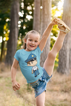Load image into Gallery viewer, Future Police Half Sleeves T-Shirt For Girls -KidsFashionVilla