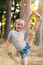 Load image into Gallery viewer, Cute Princess Half Sleeves T-Shirt For Girls -KidsFashionVilla