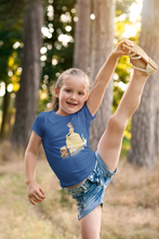 Load image into Gallery viewer, Cute Princess Half Sleeves T-Shirt For Girls -KidsFashionVilla