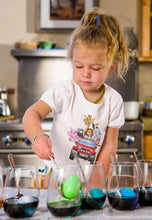 Load image into Gallery viewer, Jungle Jeep Cartoon Half Sleeves T-Shirt For Girls -KidsFashionVilla