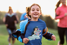 Load image into Gallery viewer, Cute Cartoon Half Sleeves T-Shirt For Girls -KidsFashionVilla