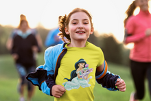 Load image into Gallery viewer, Cute Cartoon Half Sleeves T-Shirt For Girls -KidsFashionVilla