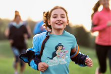 Load image into Gallery viewer, Cute Cartoon Half Sleeves T-Shirt For Girls -KidsFashionVilla