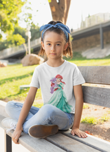 Load image into Gallery viewer, Cute Princess Half Sleeves T-Shirt For Girls -KidsFashionVilla