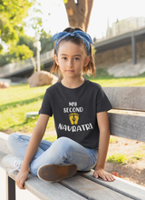 Load image into Gallery viewer, My Second Navratri Half Sleeves T-Shirt For Girls -KidsFashionVilla