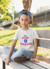 Load image into Gallery viewer, My Second Navratri Half Sleeves T-Shirt For Girls -KidsFashionVilla