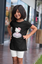 Load image into Gallery viewer, Hello Kitty Half Sleeves T-Shirt For Girls -KidsFashionVilla