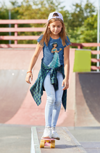 Load image into Gallery viewer, Cute Cartoon Half Sleeves T-Shirt For Girls -KidsFashionVilla