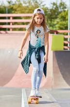 Load image into Gallery viewer, Cute Cartoon Half Sleeves T-Shirt For Girls -KidsFashionVilla