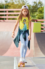 Load image into Gallery viewer, Cute Cartoon Half Sleeves T-Shirt For Girls -KidsFashionVilla