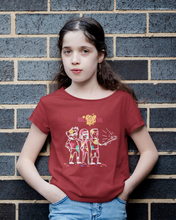 Load image into Gallery viewer, Friends Selfie Holi Half Sleeves T-Shirt For Girls -KidsFashionVilla