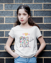 Load image into Gallery viewer, Friends Selfie Holi Half Sleeves T-Shirt For Girls -KidsFashionVilla
