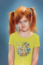 Load image into Gallery viewer, Future Police Half Sleeves T-Shirt For Girls -KidsFashionVilla