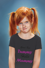 Load image into Gallery viewer, Good Bye Tummy Hello Mummy Half Sleeves T-Shirt For Girls -KidsFashionVilla