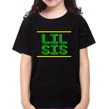 Load image into Gallery viewer, Big Sis Lil Sis Sister-Sister Kids Half Sleeves T-Shirts -KidsFashionVilla