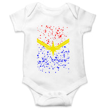 Load image into Gallery viewer, Captain Marvel Logo Rompers for Baby Girl- KidsFashionVilla

