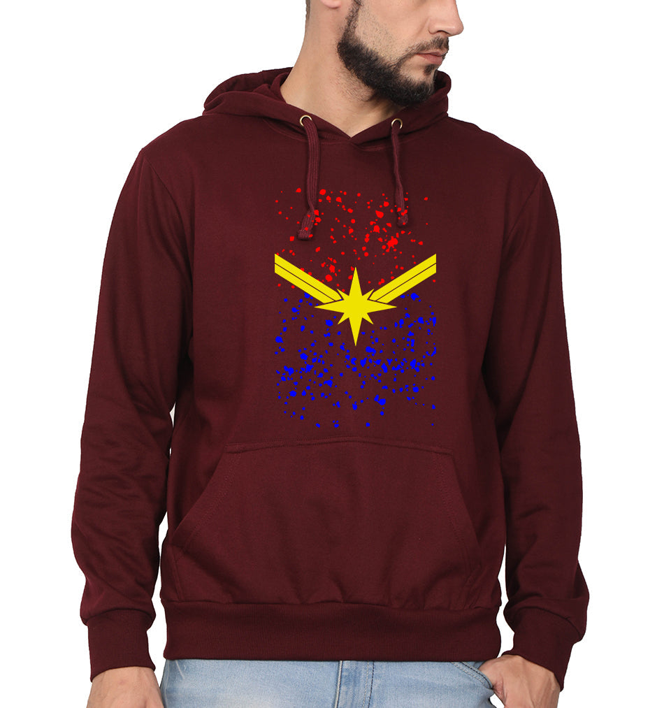 Captain Marvel Logo Men Hoodies-KidsFashionVilla