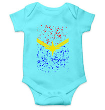 Load image into Gallery viewer, Captain Marvel Logo Rompers for Baby Girl- KidsFashionVilla
