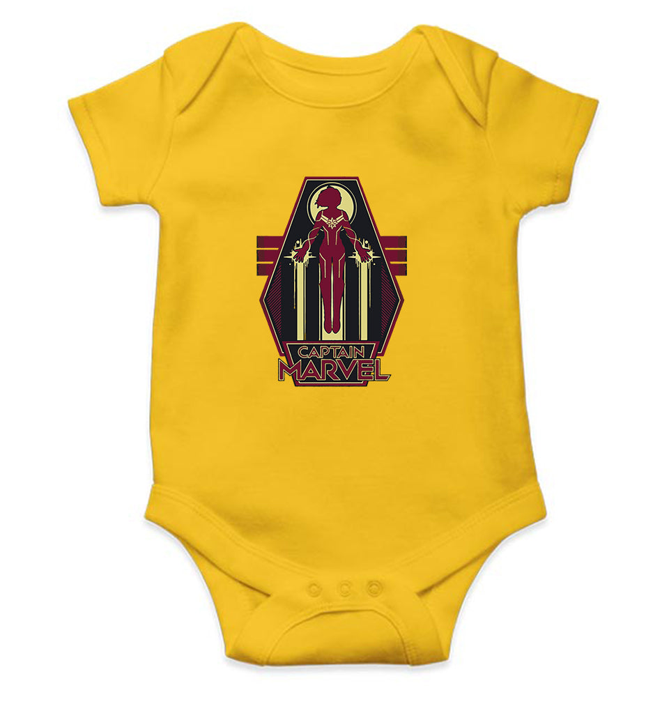 Captain Marvel Superhero Rompers for Baby Girl- KidsFashionVilla