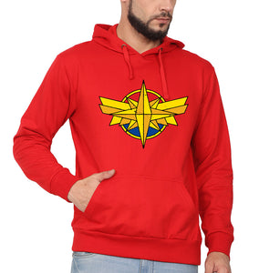 Captain Marvel Logo Men Hoodies-KidsFashionVilla