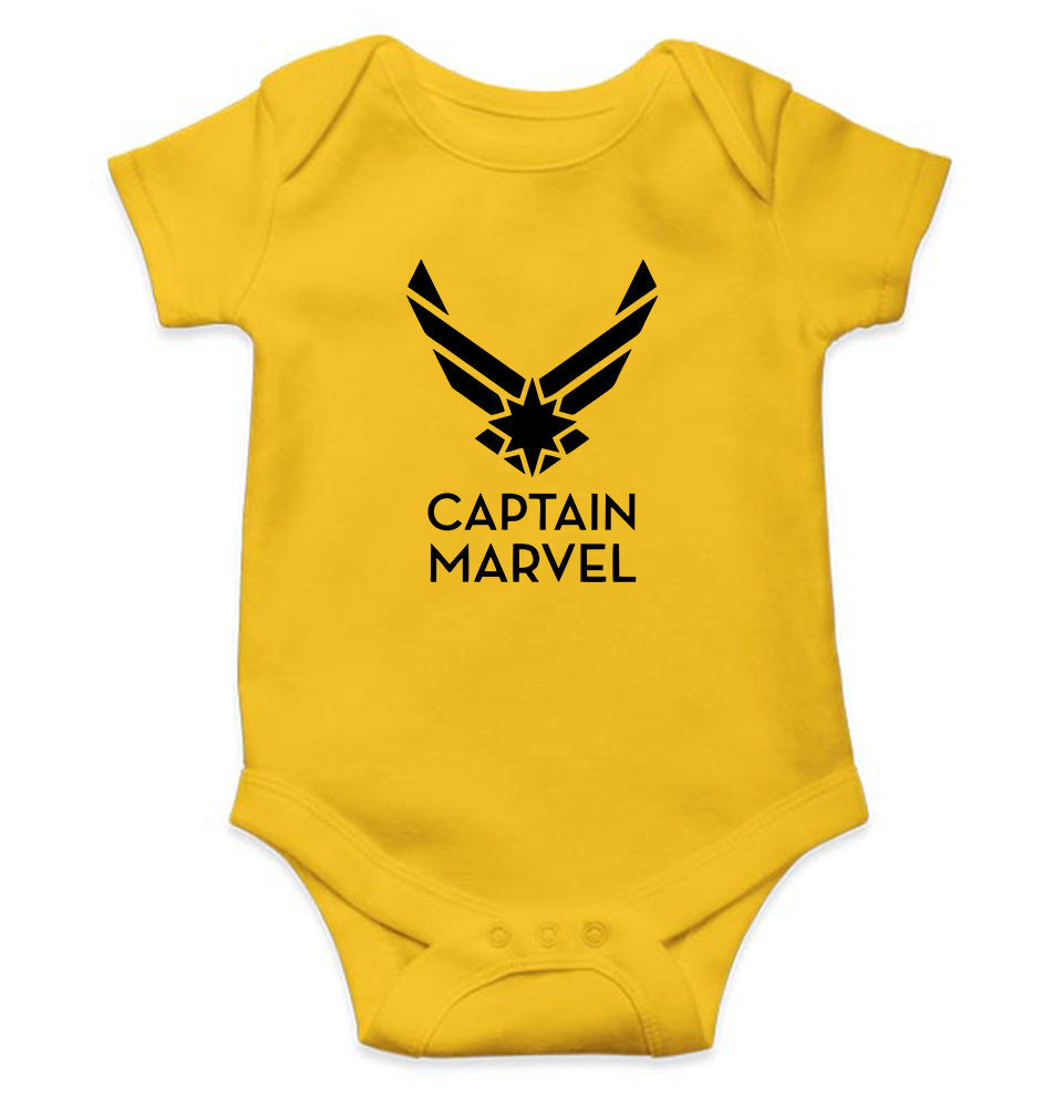 Captain Marvel Superhero Rompers for Baby Girl- KidsFashionVilla