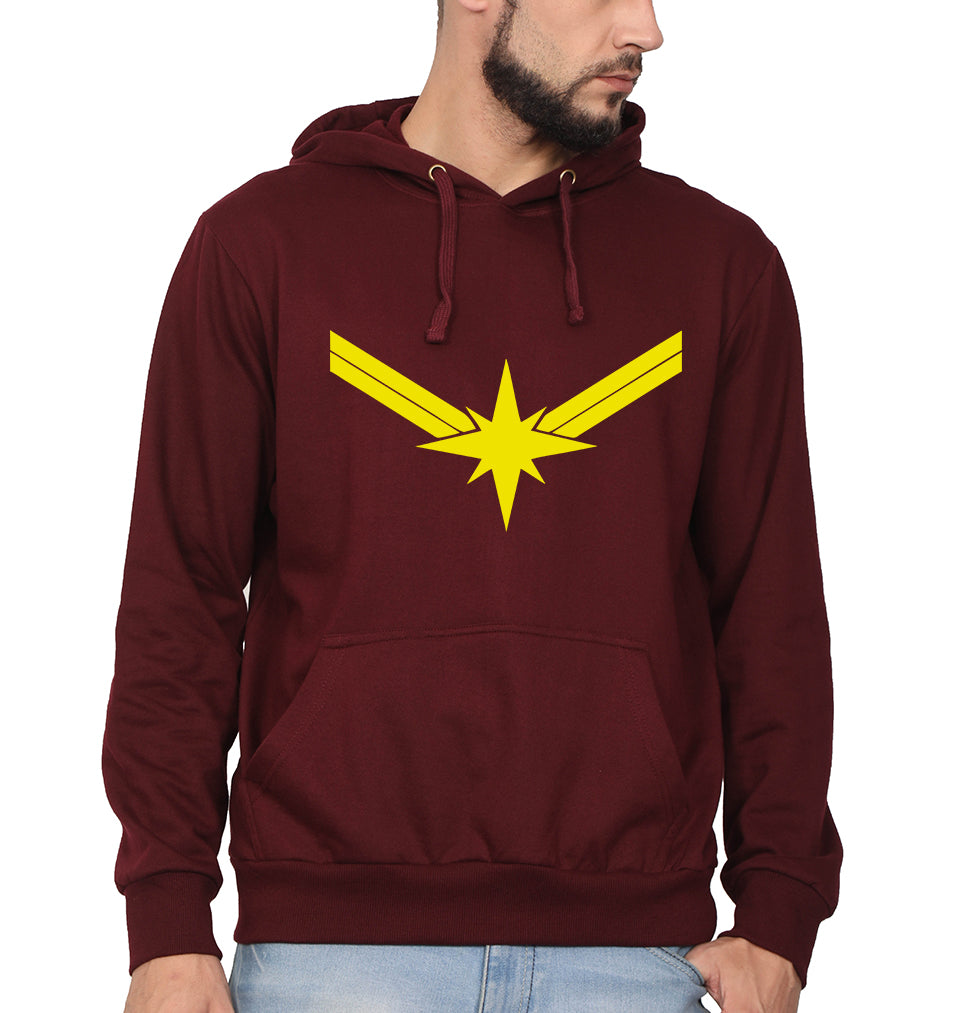 Captain Marvel Logo Men Hoodies-KidsFashionVilla
