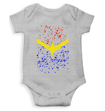 Load image into Gallery viewer, Captain Marvel Logo Rompers for Baby Girl- KidsFashionVilla
