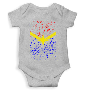 Captain Marvel Logo Rompers for Baby Girl- KidsFashionVilla