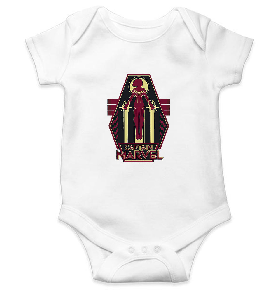 Captain Marvel Superhero Rompers for Baby Girl- KidsFashionVilla