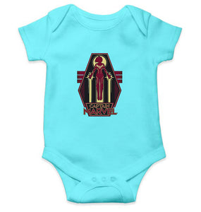 Captain Marvel Superhero Rompers for Baby Girl- KidsFashionVilla