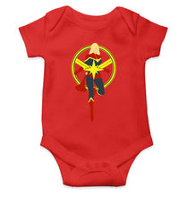 Load image into Gallery viewer, Captain Marvel Rompers for Baby Girl- KidsFashionVilla
