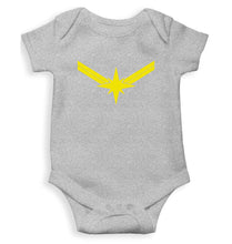Load image into Gallery viewer, Captain Marvel Logo Rompers for Baby Girl- KidsFashionVilla
