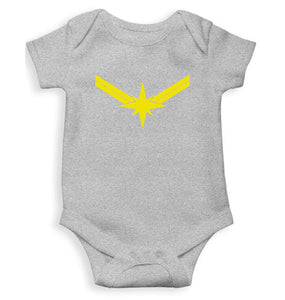 Captain Marvel Logo Rompers for Baby Girl- KidsFashionVilla