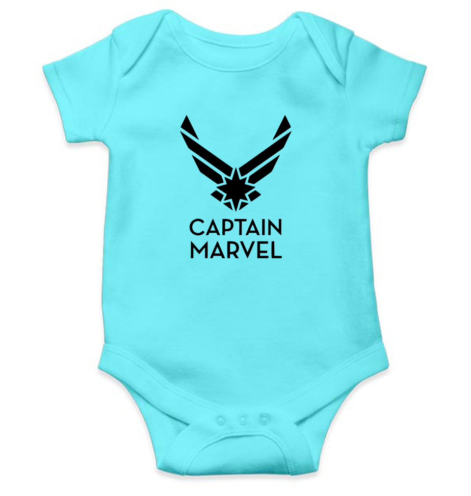 Captain Marvel Superhero Rompers for Baby Girl- KidsFashionVilla
