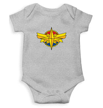 Load image into Gallery viewer, Captain Marvel Logo Rompers for Baby Girl- KidsFashionVilla
