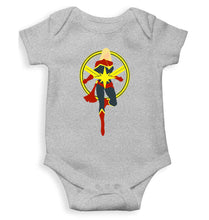 Load image into Gallery viewer, Captain Marvel Rompers for Baby Girl- KidsFashionVilla
