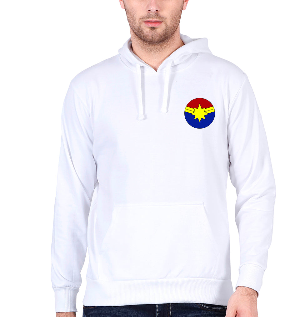 Captain marvel logo Men Hoodies-KidsFashionVilla